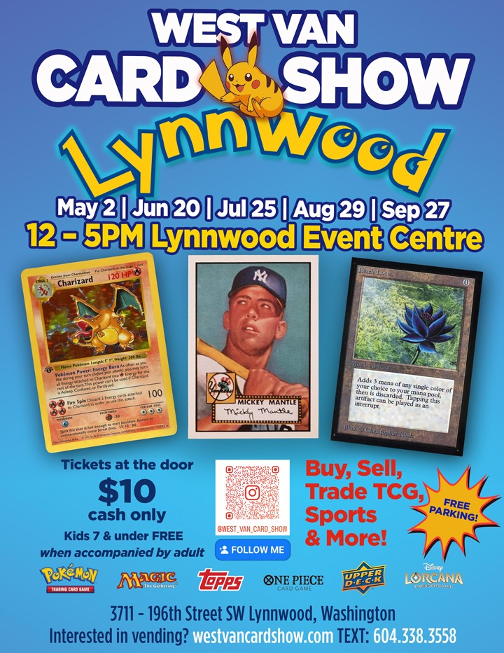 west van card show lynnwood wa