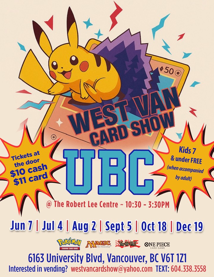 West Van Card Show, UBC, Vancouver, BC