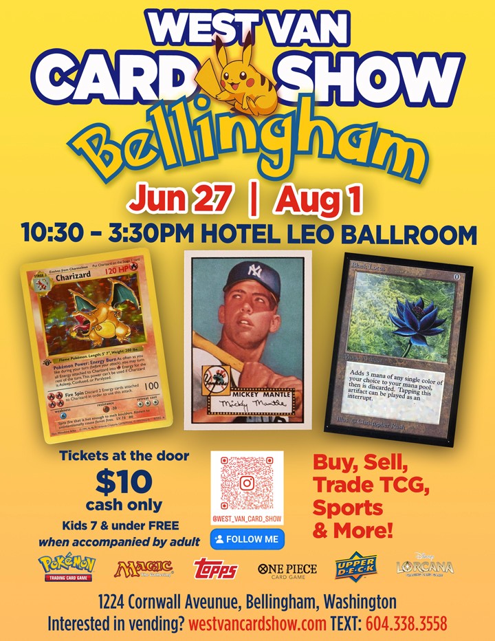 west van card show bellingham wa