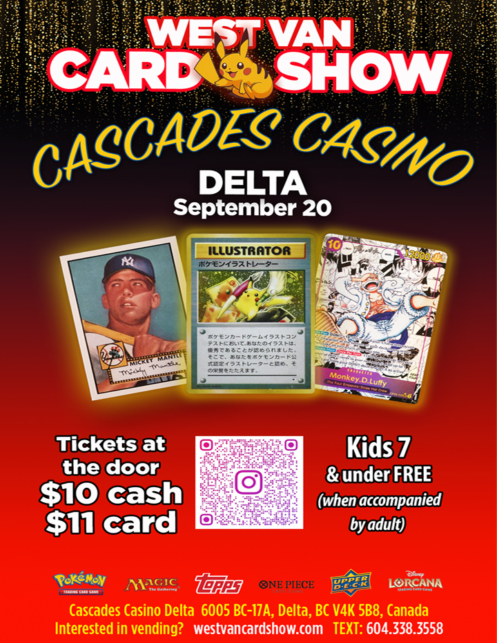 west van card show cascades delta
