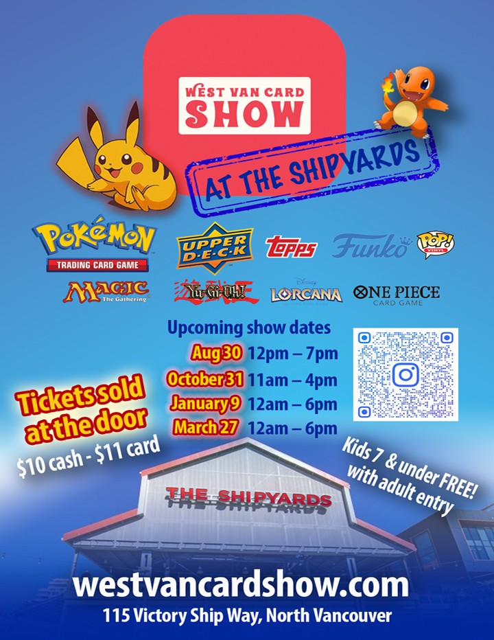 West Van Card Show, The Shipyards, North Vancouver, BC