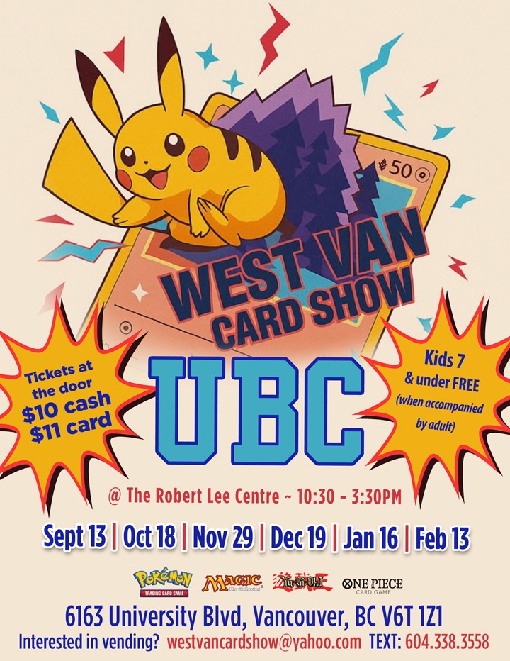 West Van Card Show, UBC, Vancouver, BC