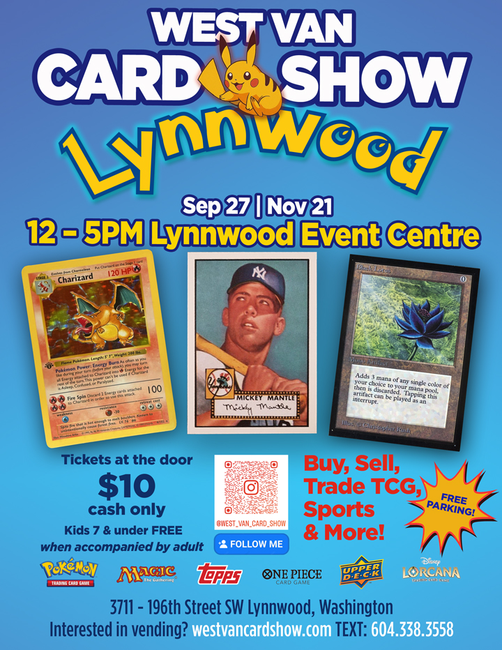 west van card show lynnwood wa